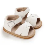 White Cute 0-18M Baby Cute Open toed Bow Summer Sandals Princess Casual Soft Rubber Bottom Non slip Sandals