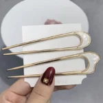 U-Shaped Hair Fork Fashion Tortoiseshell Acetate Hairpin Women Geometric Headwear Hair Sticks Girls New Hair Clips Accessories - Image 23