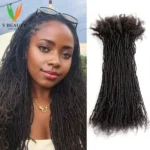 Customized 0.1-0.4cm Width Dreadlock ExtensionsWidth Handmade Interlock 100%  Human Hair Permanent Micro Locs for Women - Image 2