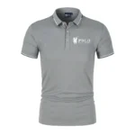 Men's premium summer polo shirt, quick drying, breathable, casual, business fashion, sports, short sleeved, men's clothing - Image 5