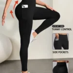 Women's Super Soft Leggings with Pockets, High Waisted Tummy Control for Yoga Workout and Casual Lounge Wear Comfort