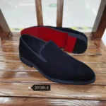 New In Red Bottom Shoes for Men Loafers Flock Solid Slip-On Party Men Dress Shoes Size 38-48 Free Shipping Men Shoes - Image 8