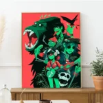 Nordic Pop Gorillaz Poster Self-adhesive Art Waterproof Paper Sticker Coffee House Bar Room Wall Decor - Image 14