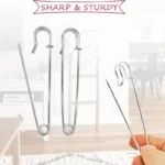 5/10/20PCS Extra-Large Steel Safety Pins 75mm(3") Heavy Duty Big Safety Pin Stainless Steel Spring Lock Pins for Clothes Crafts - Image 4