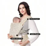 1Pc Baby Carrier, Multifunctional 4-in-1 Hip Seat Carrier, Adjustable Comfortable Front and Back Straps, Portable and Suitable for All Seasons, a Labor-Saving Tool for Mothers to Hold Their Babies Hands-Free - Image 2