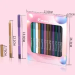 Waterproof Eyeliner Pencil Set A Combination of Multiple Colors Creates The Perfect eye Makeup Shimmering Multi-Color Eyeshadow