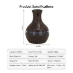 300ml USB Aromatherapy Humidifier  Touch Control, 2 Oils, Perfect for Travel & Workspace - Image 4