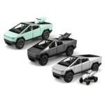 1/32 Tesla Cybertruck Pickup Toy Car Miniature Diecast Metal Off Road Vehicle Model Pull Back Sound Light Collection Gift Boy - Image 5