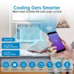 6000 BTU Window Air Conditioner,WiFi Smart AC Unit With Remote & App Control,Timer Function For Rooms Up to 350 Sq Ft, 115v/60Hz