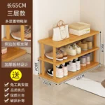 Vertical Shoe Rack – Tall Narrow Shoe Rack Organizer for Small Spaces, Bamboo Shelf for Entryway, Closet, Corner, Doorway