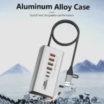 10Gbps USB 3.2 Docking Station USB Hub Type C Splitter with Card Reader Aluminum Alloy Multi 8/9 Ports Switch For PC Laptop - Image 6