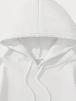Just a Who Loves Jesus Hooded Pullover with Alphabet Print Long Sleeves Kangaroo Pocket Casual Sweatshirt for Women Minimalist - Image 6