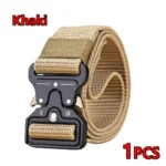 Best Men’s Tactical Belt Versatile Outdoor Hunting Canvas Belt Golf Combat Survival High Quality Canvas Nylon Sport Belt for Man