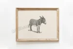Antique Farm Animals Duck Sheep Rooster and Hen Cow Boho Poster Canvas Painting Wall Art Pictures Home Farmhouse Decor - Image 12