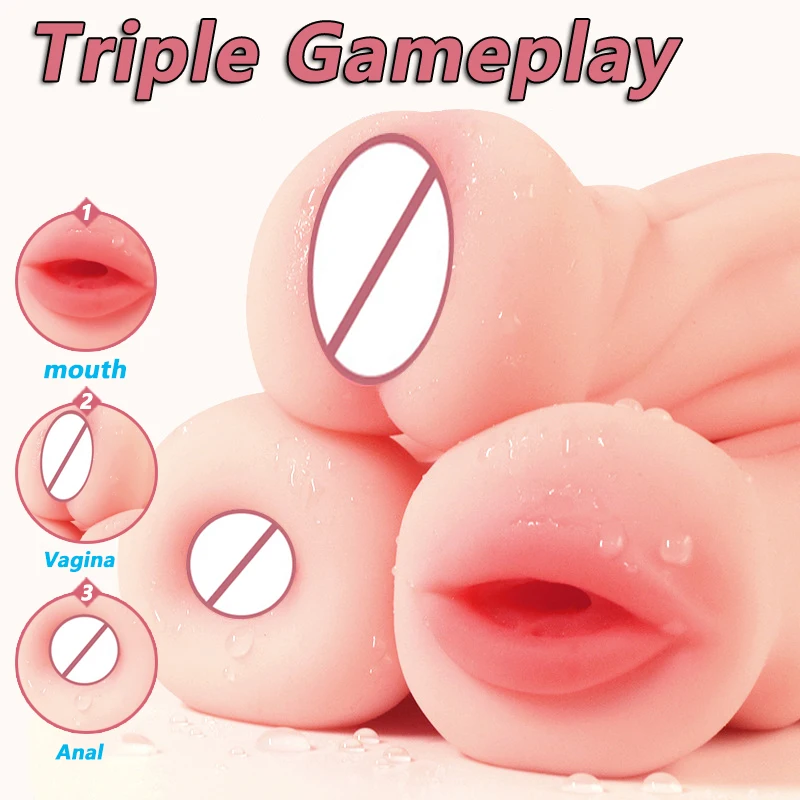 S3619d9c734bd44859568ee0d9e1c8b16h.webp Male Soft Silicone Masturbation Cup Sex Toys 4D - Image 1