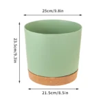 Plastic Flowerpot Flower Plant Pot Balcony Courtyard Potted Plants Bonsai Flowerpot with Drainage Home Garden Tray macetas - Image 13