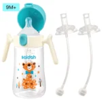 Clamshell Baby Feeding Bottle Silicone Straw Spill-Proof Leak-Resistant Toddler Training Drinking Water Sippy Cup - Image 8