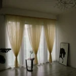 100x200cm 1PC Solid Color Sheer Curtain For Living Room Window String Curtains Bedroom Drape Panel Tulle Treatments