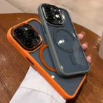 Luxury Magnetic Metal Lens Bumper Protection Case For iPhone 17 16 15 14 13 12 11 Pro Max Funda Wireless Charge Hard Clear Cover