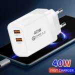 40W USB Charger Quick Charge 3.0 Dual Ports