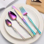 30/40/60pcs Silver Flatware Set Stainless Steel Tableware Knife Fork Coffee Spoon Dinnerware Dishwasher Safe Dinner Cutlery - Image 4