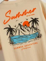 Summer Set Off Again Adventure California Mens T-Shirt Cotton