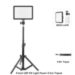 8/12 Inch LED Photography Video Panel Light Photo Studio Lighting Kit For Shoot Live Streaming Youbube With Tripod Stand - Image 13