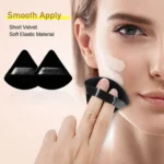 2/6Pcs Triangle Powder Puff Face Makeup Sponge Soft Velvet Cosmetic Puff Blender Beauty Foundation Sponge Make Up Accessories - Image 2