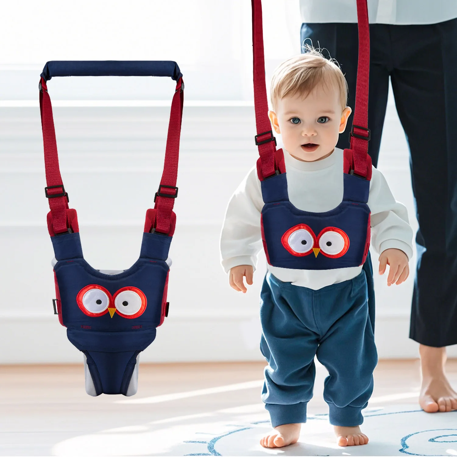 S38722090e3c14e3c81a5fdc26f276a8aA.webp Baby Walker Strap / Detachable / Toddler Walking Aid Support Training Tool – Suitable for 6-24 Months