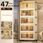 Foldable Storage Box with Clear Door - Spacious, Durable, and Easy-to-Assemble - Ideal for Organizing Clothes, Books, Toys, and - Image 9