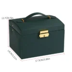 1PC, lock arch three-layer jewelry box, suitable for all kinds of jewelry storage