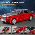 1:32 Simulation Rolls-Royce Phantom Model Car Model Ornaments Luxury Plastic Car Sedan Children's Toy Car Boy Collection