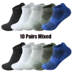 ‌3/5/10 Pairs Ankle Socks Man Running Athletic Quick-Dry Breathable Mesh Sports Short Socks Lightweight Comfort Anti-Odor Sock