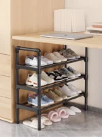 Multiple Layers Metal Shoe Rack, Large Capacity Shoe Organizer for Entryway, Closet, Garage, Shoe Shelf for Living Room