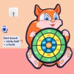 Child Montessori Toys for Kids 2 to 4 Years Old Cartoon Animal Dart Board Sticky Ball Family Interactive Educational Toys Baby - Image 11