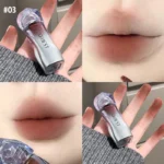 QIBEST Matte Velvet Liquid Lipstick Natural Long-Lasting Highly Pigmented Lip Mud Portable Finish Universal Lip Gloss Makeup - Image 3