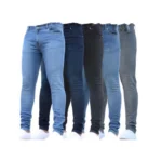 Men Casual Pants Stretch Jeans Skinny - Image 6