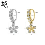 ZS 1 Piece 20G Trendy Hoop Nose Rings Women Moon Star Flower Pendant Septum Piercing Ear Helix Cartilage Piercings Jewelry 8MM - Image 29