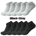 ‌3/5/10 Pairs Ankle Socks Man Running Athletic Quick-Dry Breathable Mesh Sports Short Socks Lightweight Comfort Anti-Odor Sock