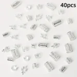 40/80PCS Elegant Hollow Out Hair Rings  For Women Girls DIY Hair Accessories Loc Hair Jewelry for Braids - Image 8