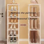 Multi Layer Shoe Storage Rack Adjustable Storage Cabinet Space Saving Corner Storage Shelf Simple Shoe Rack Economical Shoe Rack