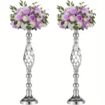 2/10 Piece Metal Vase Set, Wedding Party, Birthday Party, Christmas and Halloween Decoration - Image 9