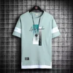 T Shirt for Men Set Summer Hot Selling Men's Short Sleeved T-shirt Casual Versatile Half Sleeved Trend Color Blocking Top Tshirt - Image 3
