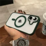 Luxury For Magsafe Transparent Case For iPhone 17 16 15 14 13 12 11 Pro Max Mini 17 Air Magnetic Wireless Charge Bumper Cover