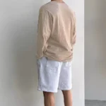 Cotton Men's Long Sleeve T-shirts for Men Blouses Korean Trend Harajuku Loose T Shirts Spring Autumn Bottoming Shirts Soft - Image 3
