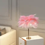 Modern Nordic Ostrich Feather Floor Lamp, Living Room, Dining Bedroom, Study Desk Interior Decoration LED Lighting - Image 17