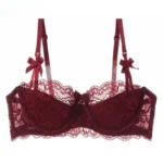 MOYISU Summer Lingerie Set Sheer French Lace Minimiser Bra Briefs Ultra Thin Sexy Women's Underwear Big Bust Sexy Tushy & Panty - Image 13