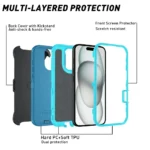 Rugged Ott Armor Shockproof Defender Phone Case for Iphone 17 16 15 14 13 12 11 Pro Max 16E Hard Drop Proof Back Cover Funda - Image 3