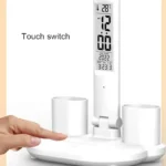 LED Desk Lamp USB Dimmable Touch Foldable Table Lamp with Calendar Temperature Clock Night Light for Study Reading Lamp - Image 5
