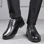 Men's Formal Skin Shoes Casual Fashion Men Sneakers Social Elegant Trend Flat Zapatos Spring Autumn New Men's Business Shoes - Image 2